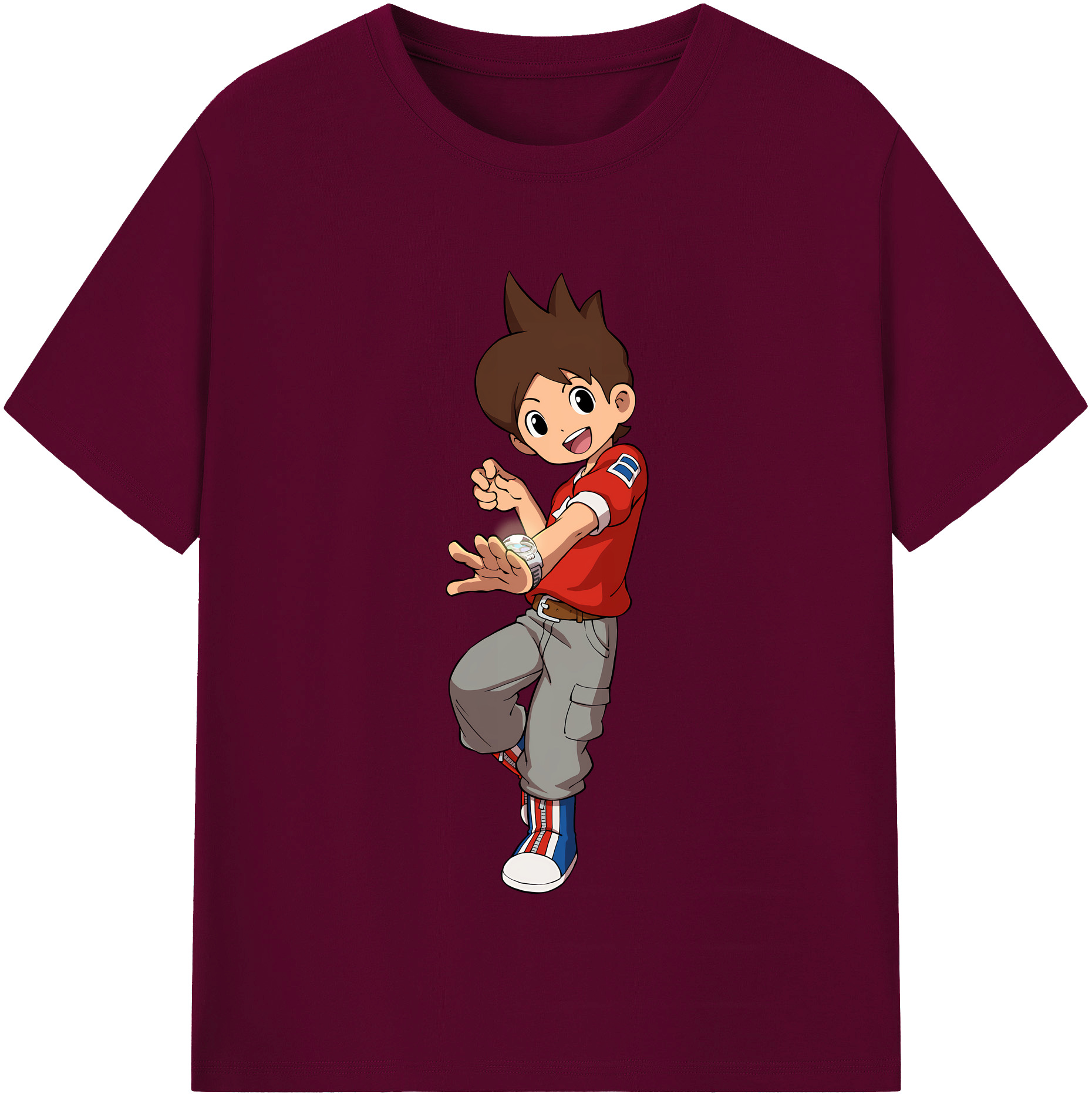 （画像用） 妖怪ウォッチ Yo-kai Watch レディースカジュアルプリントTシャツ（綿100％）